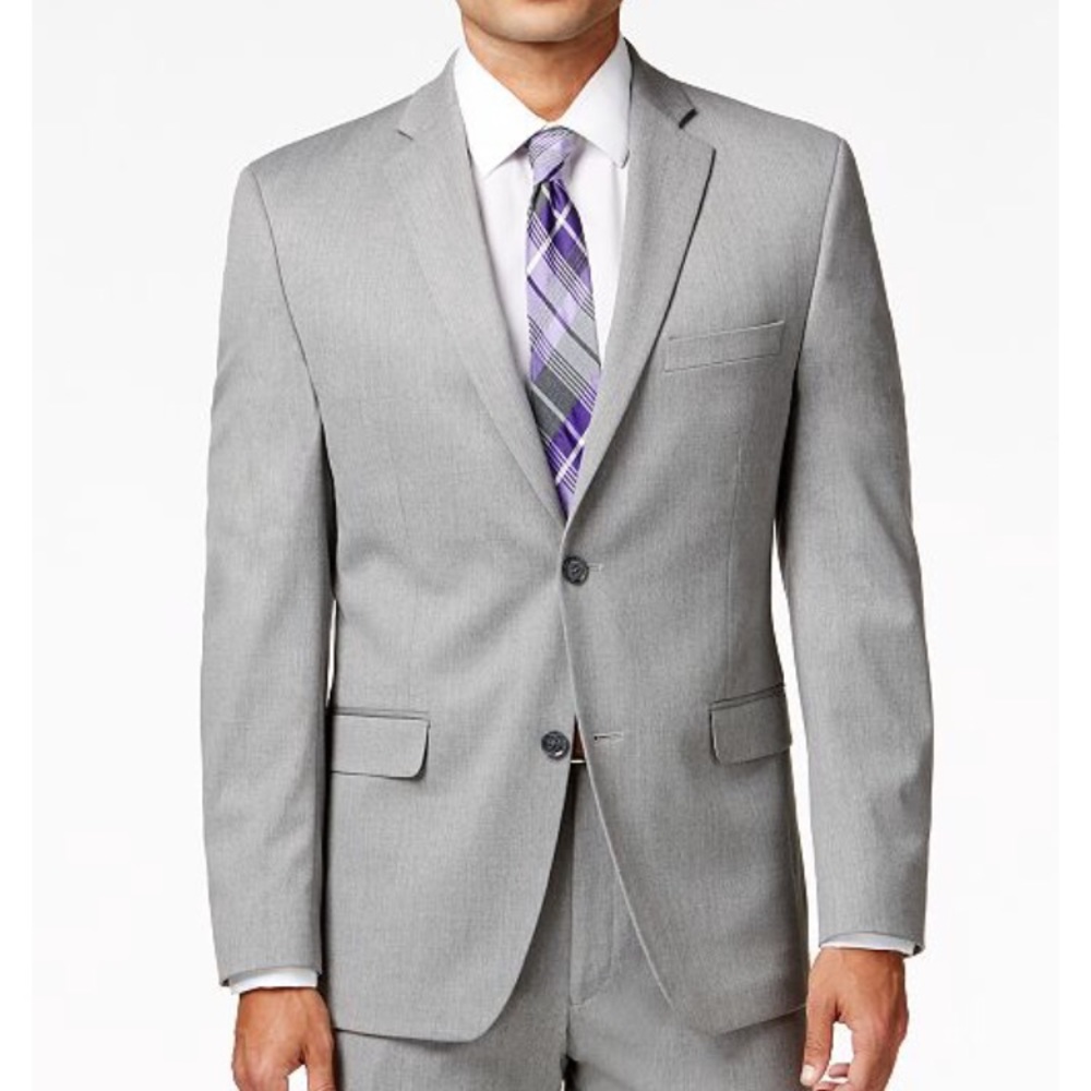 Alfani Slim Fit Light Grey Suit 40R